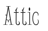 Attic.ttf字体下载