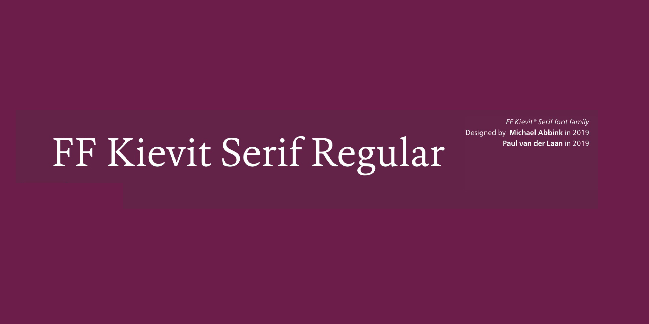 FF Kievit® Serif