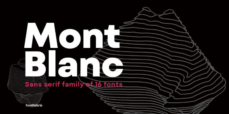 Mont Blanc英文字体