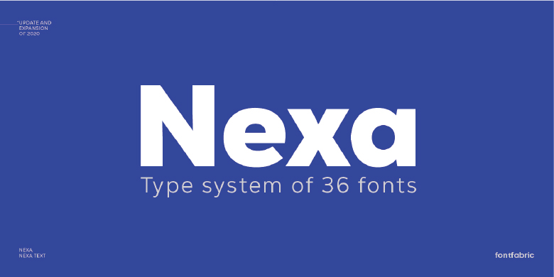 Nexa英文字体